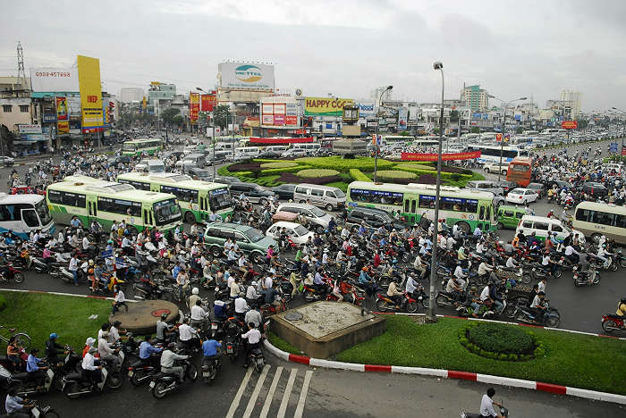 kẹt xe mùa tuyển sinh