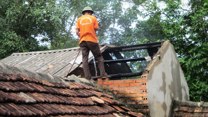 Cháy nhà, một thanh niên tử vong
