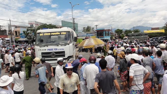 Xe trộn bê tông tông xe máy