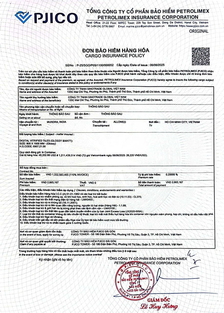 giay chung nhan bao hiem hang hoa nhap khau