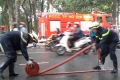 Náo loạn vì diễn tập chữa cháy tại trung tâm TP.HCM